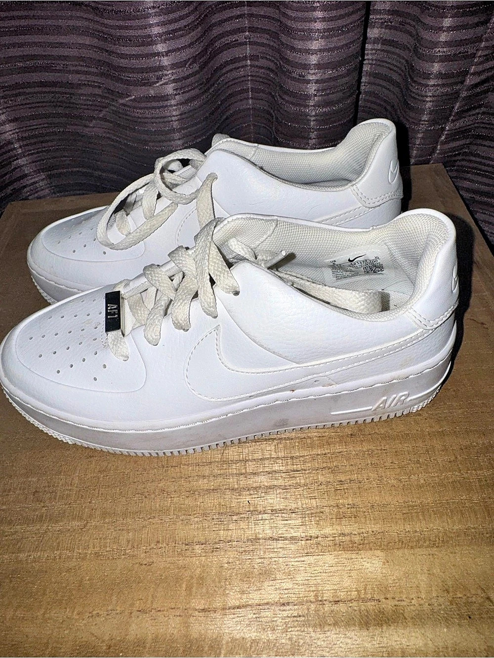 Nike Air Force 1 White Sneakers US 5Y